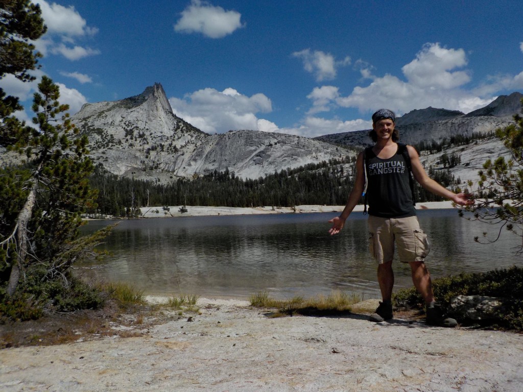 Spiritual gangster at Cathedral Lake